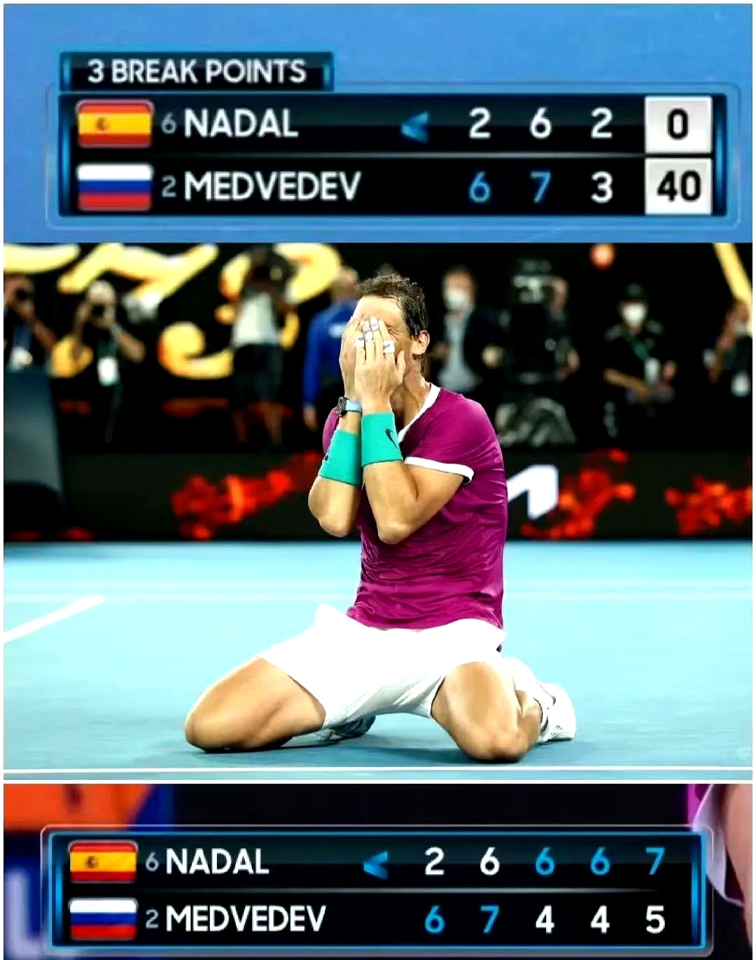 澳网力克温网，纳达尔高光表现